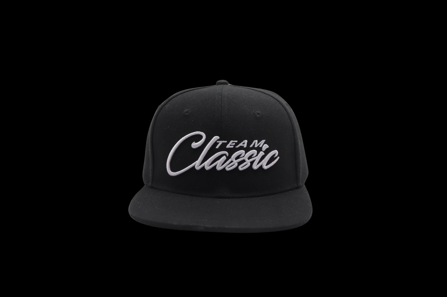 Black Cap Silver Team Classic letters